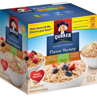 Quaker Insant 3 Flavour Oatmeal 60Pc