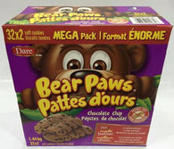Dare Bear Paws Chocolate Chip Cookies 1.44kg